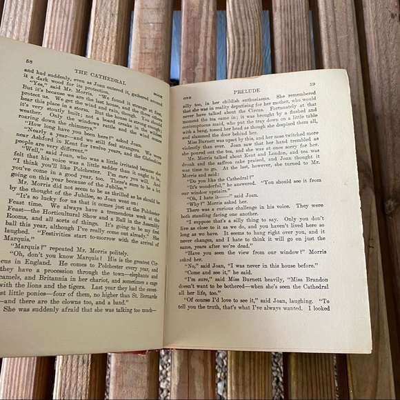 Vintage The Cathedral High Walpole Red Rare Coffee Table Book Antique Embossed - Picture 8 of 12